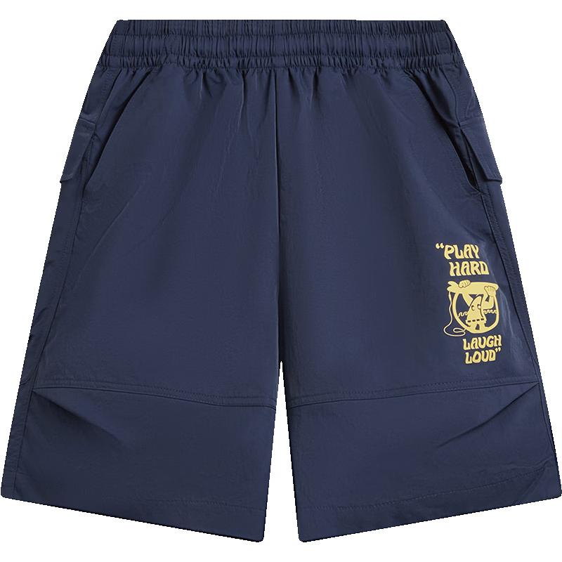 LI-NING Boys Ice-Feel Moisture-Wicking Sport Shorts 170
