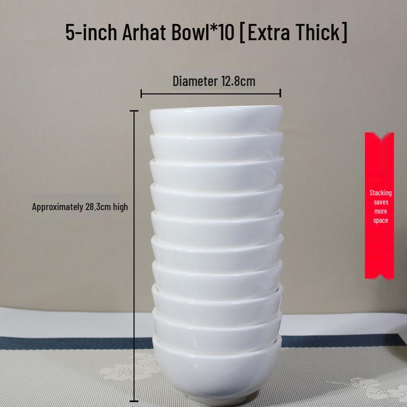 

White Ceramic Rice Bowl