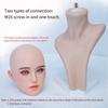 100% Silicone Head Standard Wig Suitable for 130-180CM Sex Doll Body 2 Connection Methods GJ-ZP012