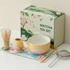 8Pcs/Set Ceramic Matcha Teaset Elegant Traditiona Handmade Japanese-style Matcha Brush Teaspoon Making Tool Accessories Gift Box
