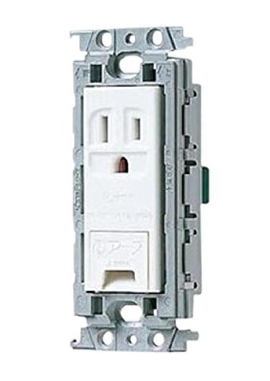 

Panasonic Grounding Outlet with Embedded Earth Insulated White WTF11314WK Terminal, Frame,