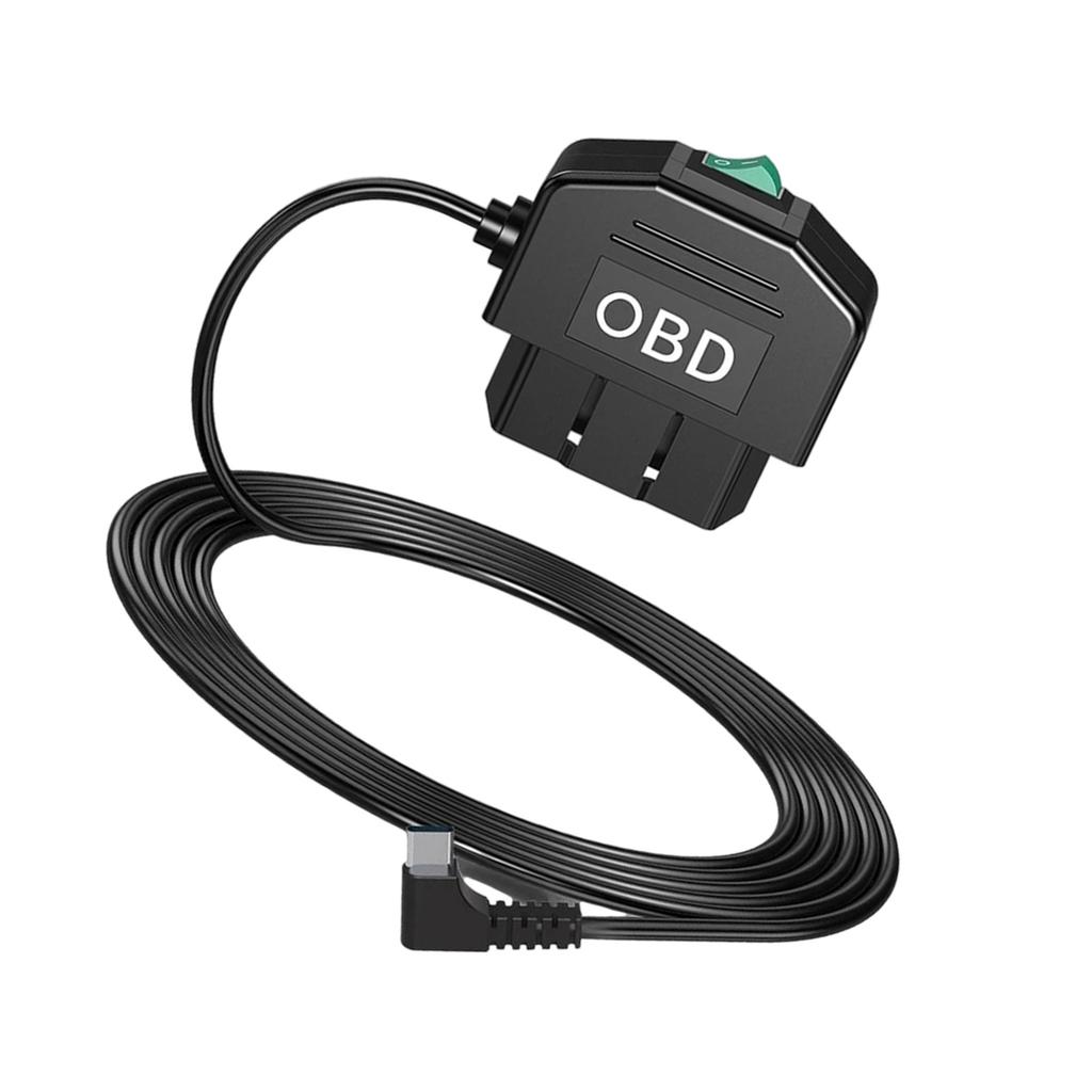 Dual Mode OBD Car Recorder Cable with Intelligent Parking Surveillance & Voltage Protections High Efficiency OBD Cable