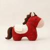 Horse Year Mascot Plush Cushion Uniquely Shaped Plush Toy Sofa Living Room Decoration Throw Pillow Gift