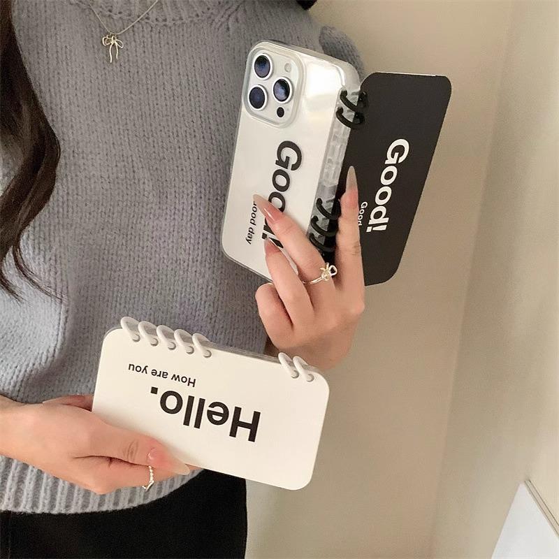

iPhone 12-15 Case: Simple English Design for 16 Pro Max 15