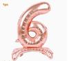 3D Number Foil with Stand for Birthday Party Decoration