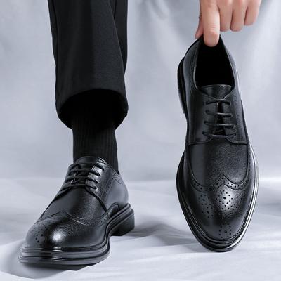 Echt Leer Heren Net Schoenen Veterschoenen Heren Grote Maat 38-46 Casual Schoenen Handgemaakt Klassiek Heren Schoenen Voor Bruiloft Mannen Oxfords
