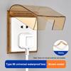 Self Adhesive Waterproof Wall Socket Cover With No Drilling Design And Easy Installation For Bathroom Kitchen Outdoor Use