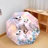 1 PC Automatic Folding Umbrella - Magical Snowy Owl Pattern, Portable & Foldable Design with 8 Ribs, Christmas Birthday Gifts