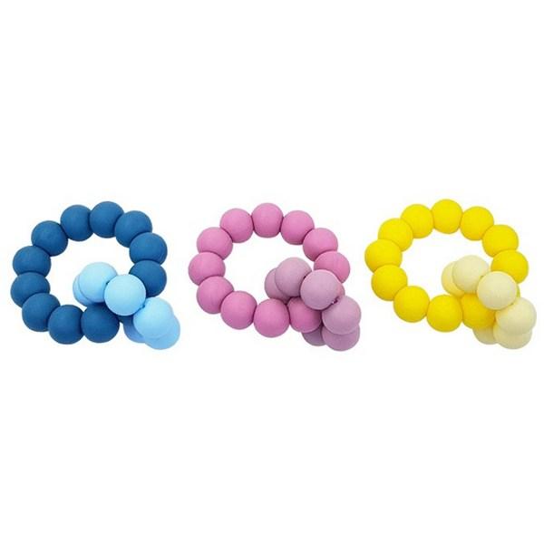 Agaphra Bead Teether, Dark Blue, 1 Piece, Korean Baby Products