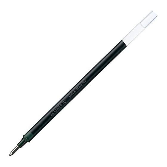 Mitsubishi Pencil Ballpoint Pen Refill Gel Ink Signo 1.0mm Black UMR10.24 10 Pieces