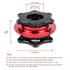 Car Steering Wheel Quick Release Hub Universal D Shaped Quick Release Hub Adapter Boss Kit Fit 6-bolt X 70mm Pattern Short Hubs