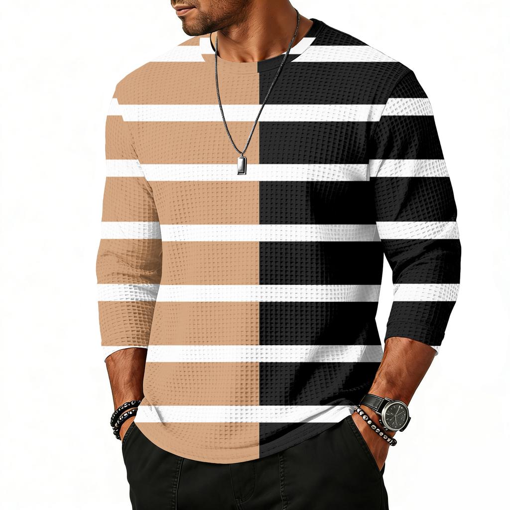 Men's Raglan Sleeve Three-quarter Sleeve Top