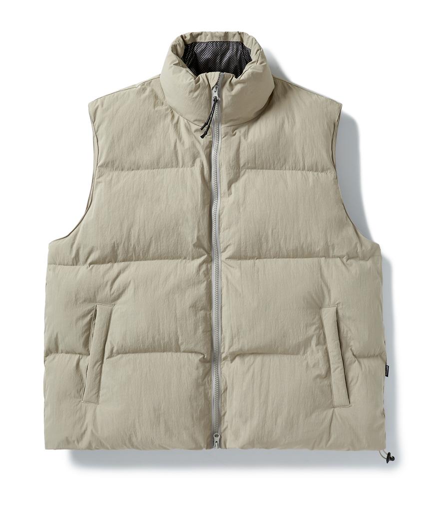 Minimalproject Mnmp High-Neck Padded Vest Mvt102 [Beige]