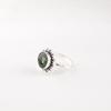 Round Green Tourmaline Gemstone 925 Sterling Silver Jewelry Handmade Girls Ring RR-7-49