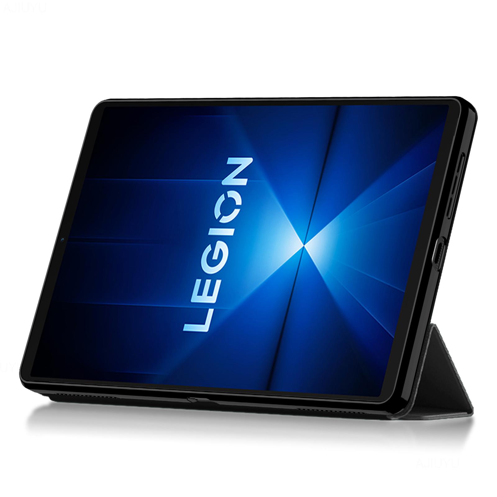 

Для Lenovo Legion Y700 (2025) Чохол для планшета зі штучної шкіри, ТПУ, трискладний, з підставкою Black