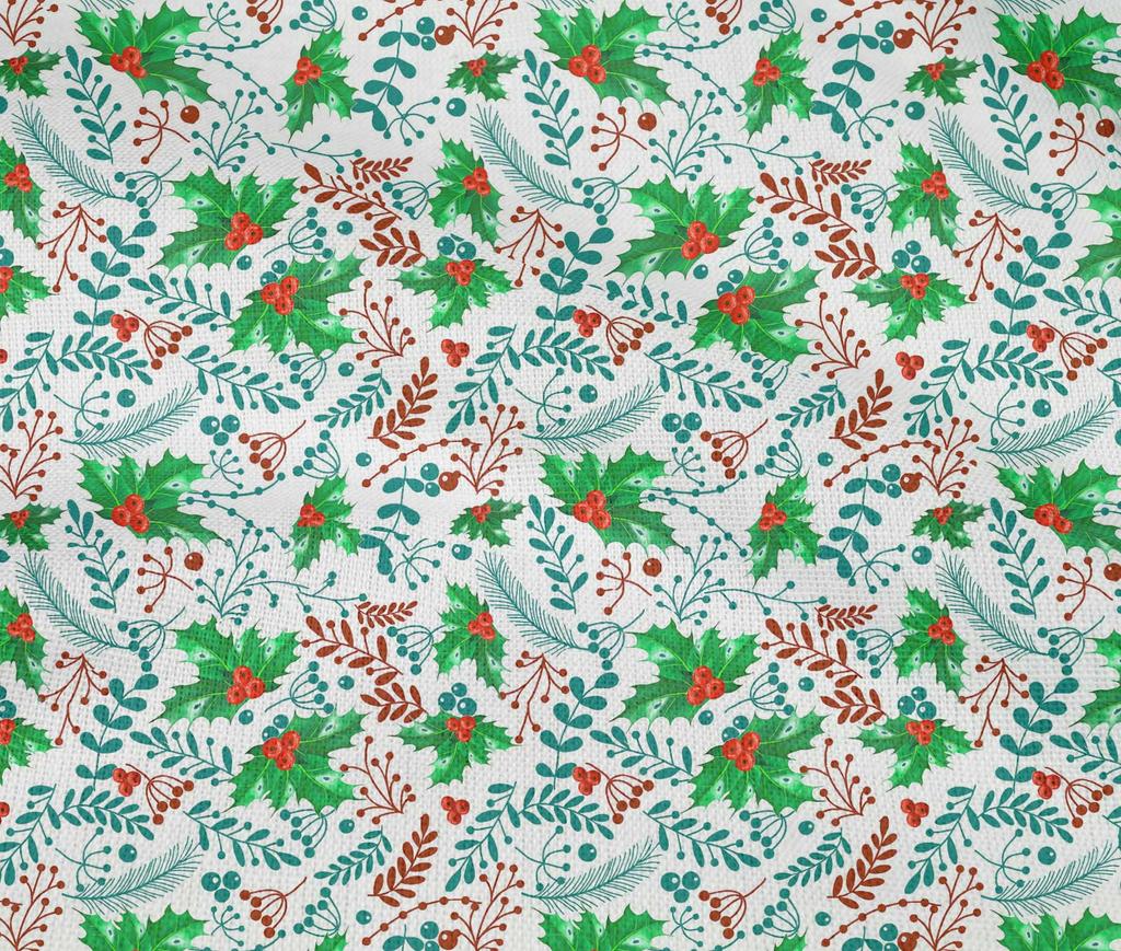 oneOone Cotton Flex White Fabric Merry Christmas Craft Projects Decor Fabric Printed By The Yard 40 Inch