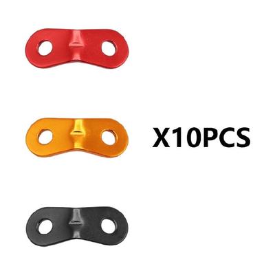 10lots Tent Cord Fasteners Tent Guyline Tensioners Outdoor Wind Rope Buckles for Camping and Outdoor Event