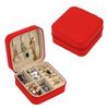 PU Leather Mini Jewelry Storage Zipper Closure Travel Jewelry Box Jewelry Organizer  Display Box