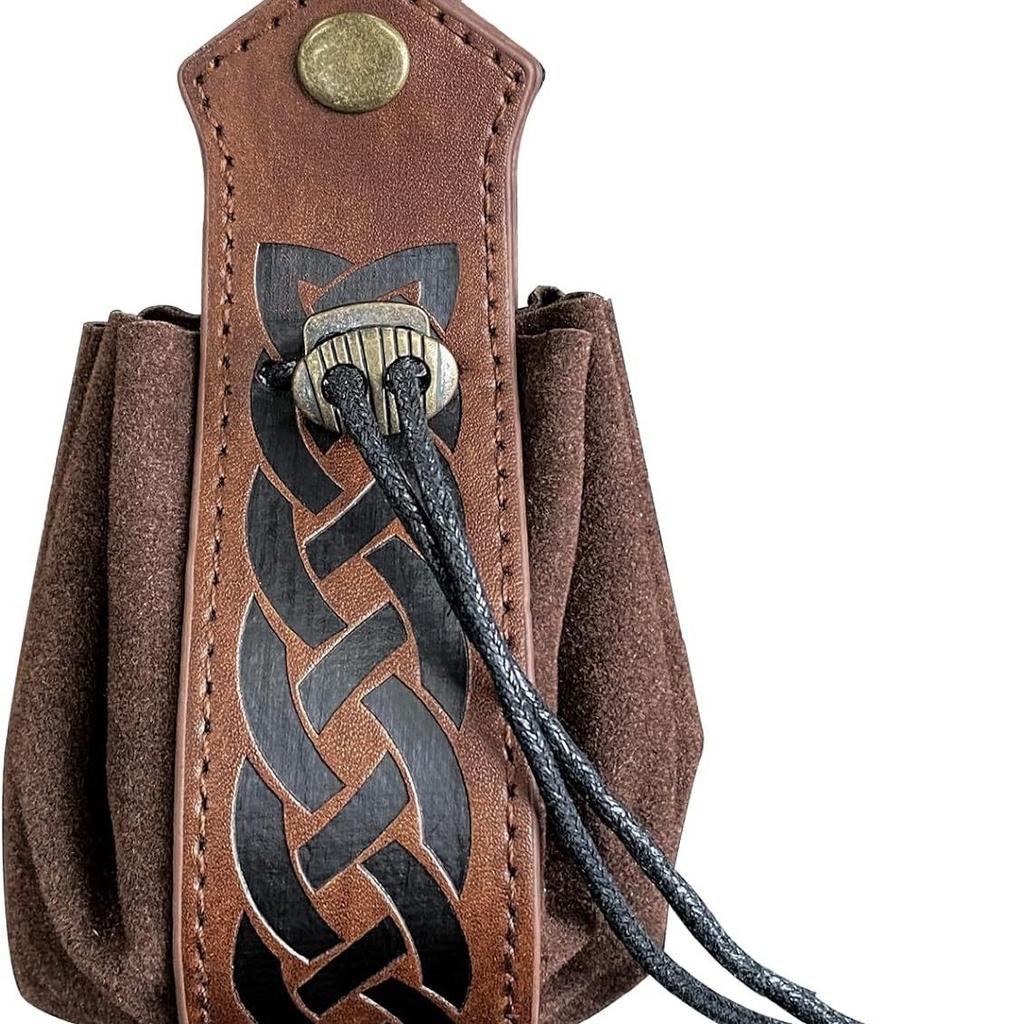 Viking-style Medieval Pouch That Can Be Hung On a Belt, Men's Coin Purse, High-quality Retro Waist Bag, Cool and Handsome Style