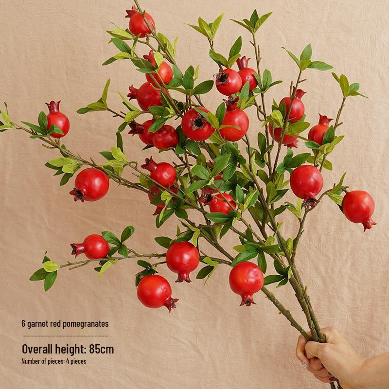 Bionic Dried Flowers: New Year Artificial Persimmon Bouquet, Living Room Decoration & Ornaments