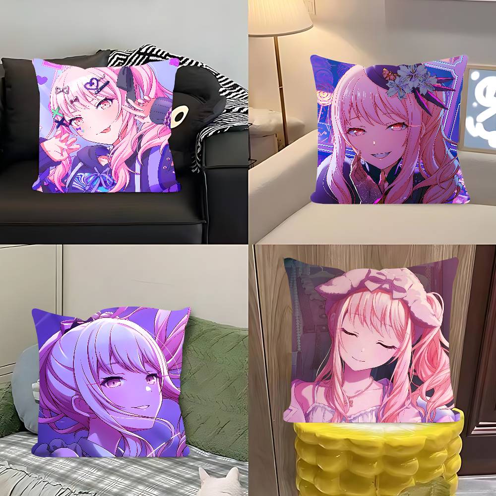 Akiyama Mizuki Anime Pillow Case Removable Washable Cushion Cover – All-Season Soft Linen