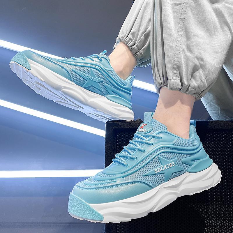 

Осень и зима прямая трансляция популярные повседневные кроссовки на платформе пара сетчатые дышащие уличные папа спортивные туфли мужская обувь 45