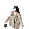 Elegant Women's Two-Piece Light Mature Suit: Jacket & Camisole Dress for Spring/Autumn