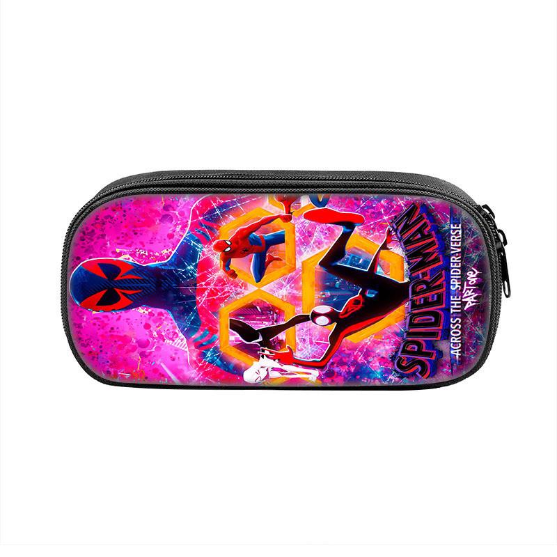 Spiderman Student Pencil Case With Polyester Material And Large Storage For School Supplies
