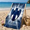 Monter-rey Football Crest Art Printed Microfiber Beach Towel, Soft And Absorbent, Quick-Dry, Ideal for Summer Travel, Beach Essential, Swimming Pool