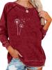 Women's Loose Pullover Sweatshirt Spring/Fall Fashion Print Top