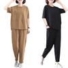 Fat Mm Plus Size Sports Suit for Women Summer Loose Fashion Short-sleeved Casual Two-piece Set