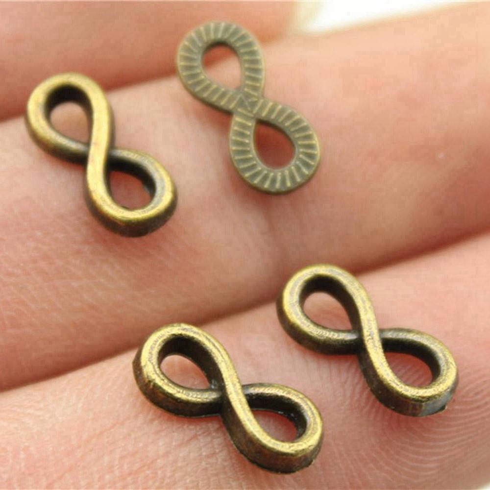 Accessories Parts Infinity Heart Love Connector Minimalist Jewelry Components QA027