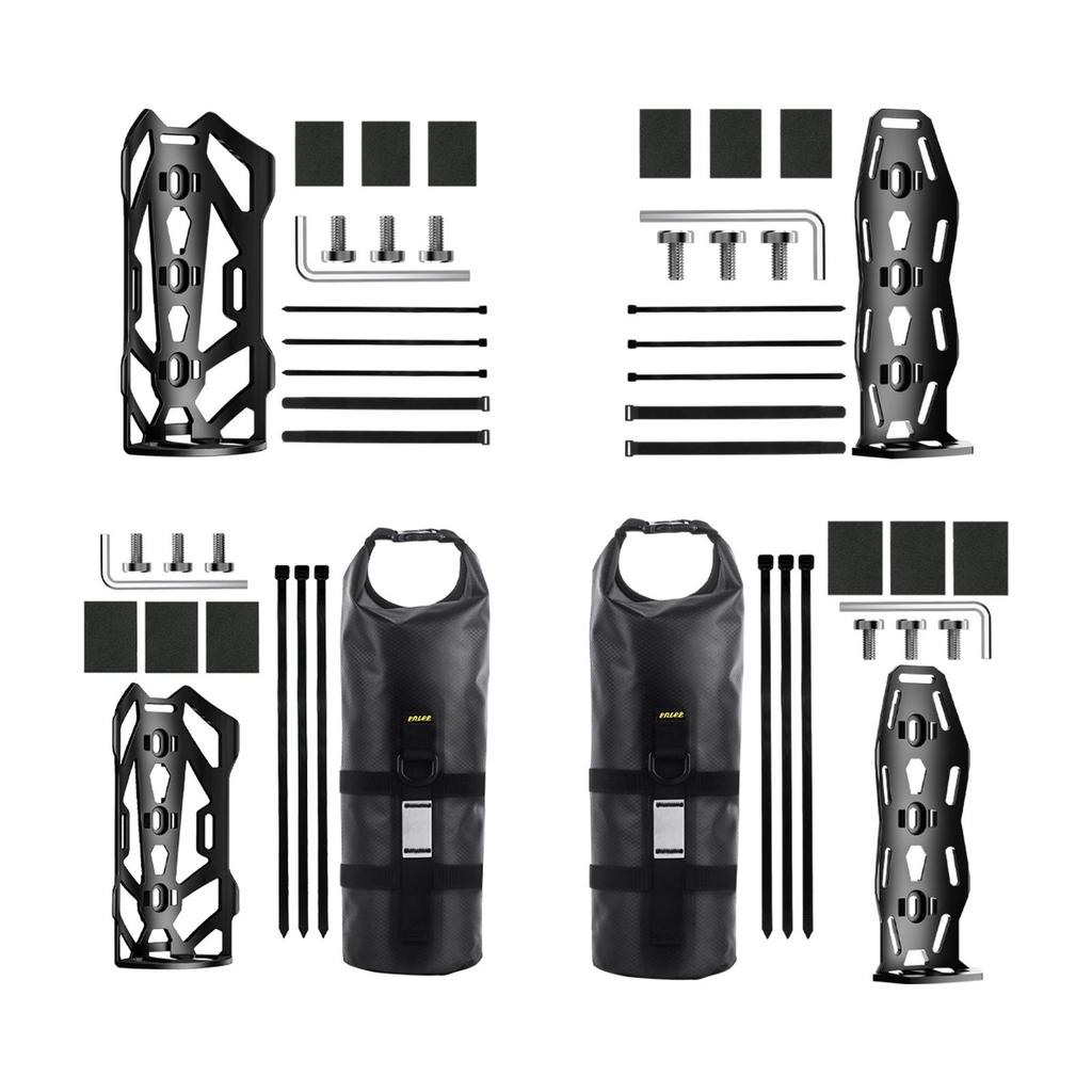 Bike Bag Holder Screw or Cable Ties Mounted Bracket Black Water Bottle Holder for Frame Front Fork Rear Fork Bicycle Accessories