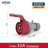 Waterproof 3-Phase 4-Pin 16A/32A IP44 Aviation Socket & Plug