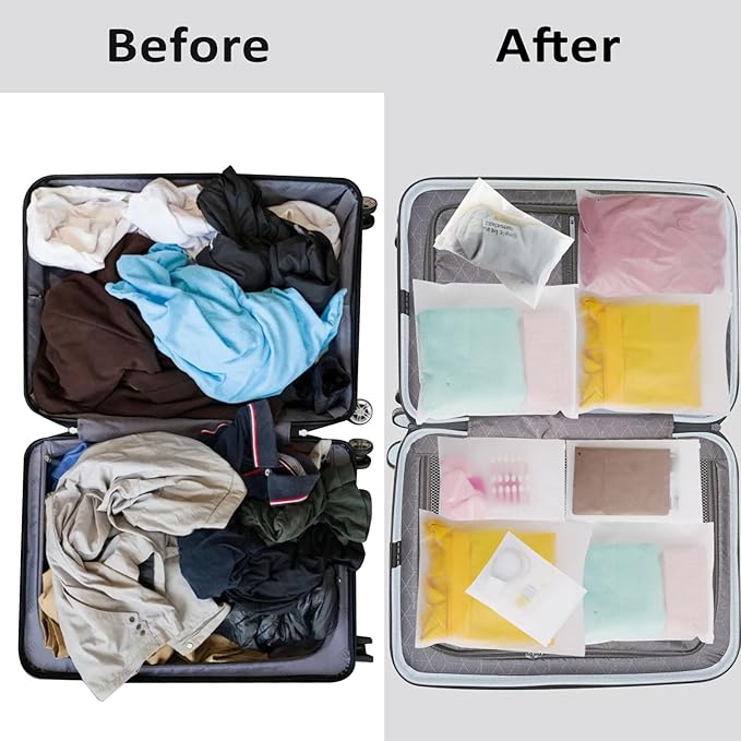 10 SZT Matowe Plastikowe Torebki Zapinane na Zamek Błyskawiczny Przenośna Torba Organizer Wodoodporne Opakowanie na Odzież Koszulkę Torba z Otworami Wentylacyjnymi