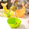 Osterhase Geschenkaufbewahrungshalter Praktischer Osterhasenförmiger Präsentationskorb für Party-Leckereien und Dekorationen