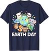 Happy Earth Day Save Planet Cute Animal Earth Day Unisex T-Shirt