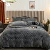 Bedding Set Luxury Winter Double Sided Milk Velvet Duvet Cover Bed Sheets Pillowcase Set Bed Linen Bedding Bedroom Comforter Set