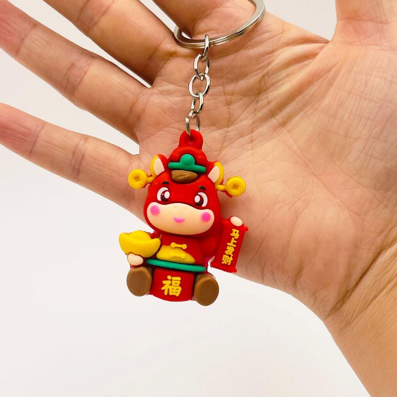Süßer Schlüsselanhänger 2026 Jahr des Pferdes Tierkreis Pony Anhänger Paar Rucksack Schmuck Neujahr Erfolg Ankunft Modisches Accessoire