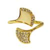 2026 Ring Female Niche Design Sense Geometric Micro-inlaid Zircon Cold Wind Versatile Retro Adjustable Texture Ring