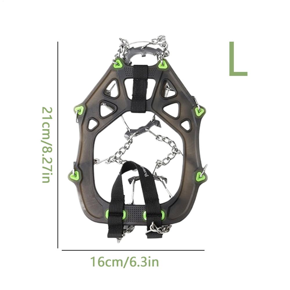 Ice Shoes Grippers Cold-proof Anti-slip Non Slip Gripper Spikes For Fishing Hiking Walking Climbing Mountaineering Women Men
