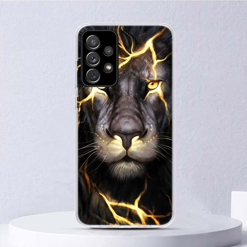 

Lion Alpha Male Cub Soft Case For Samsung Galaxy A15 A14 A13 A12 A55 A54 A53 A52 Phone Cover A35 A32 A33 A25 A23 A22 A05S A04S G Samsung A15