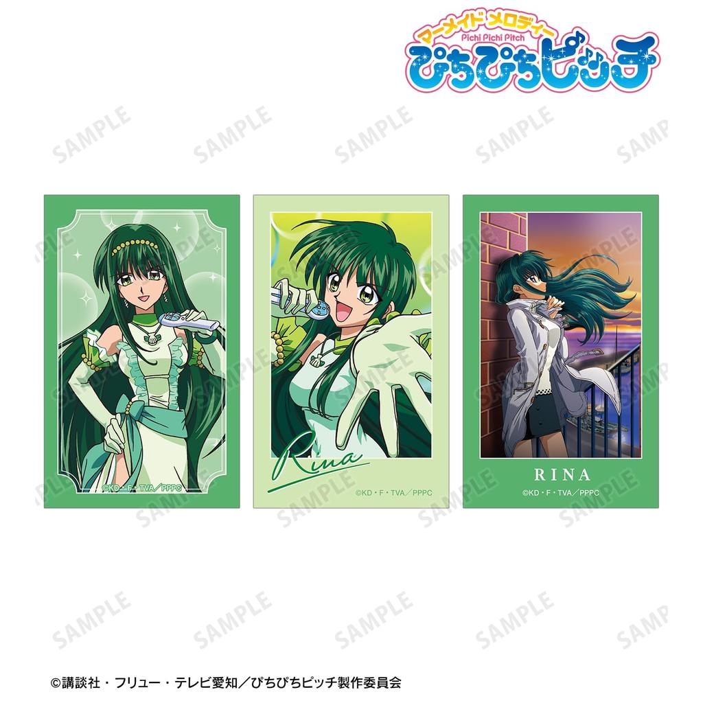 Set of 3 Lina Illustration Cards from the Anime Pichi "Michi Pitch"