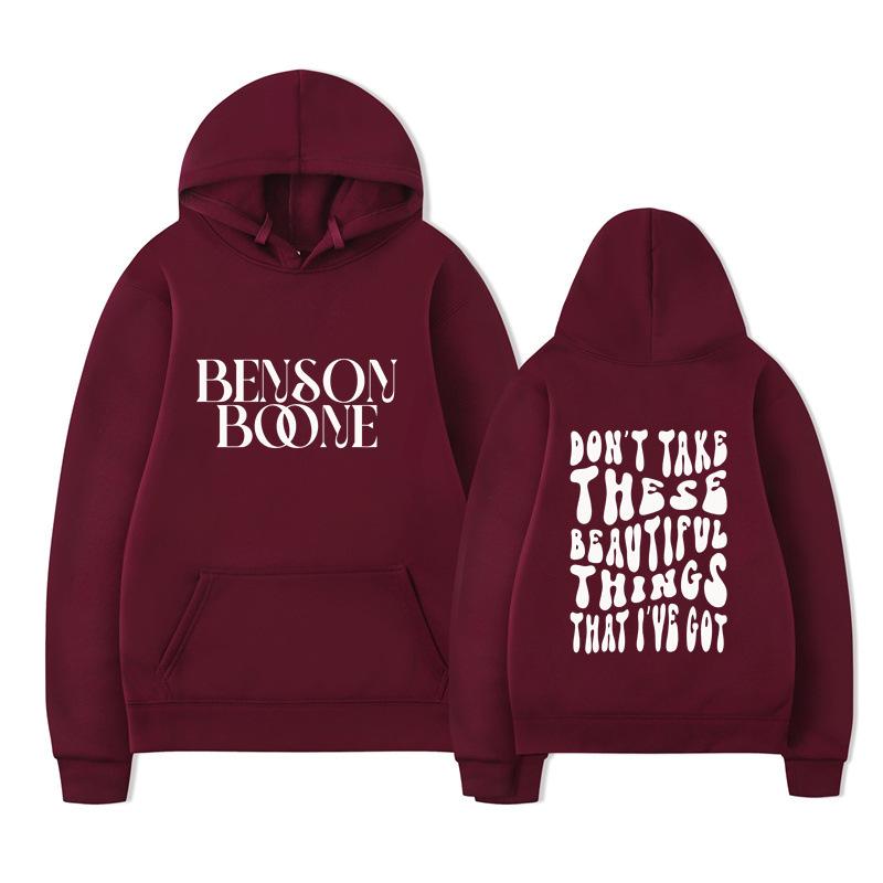 Benson Boone Hoodie Men Women Sweatshirt Print Unisex Streetwear Hip Hop Style Autumn Winter Fashion Tops Clothes