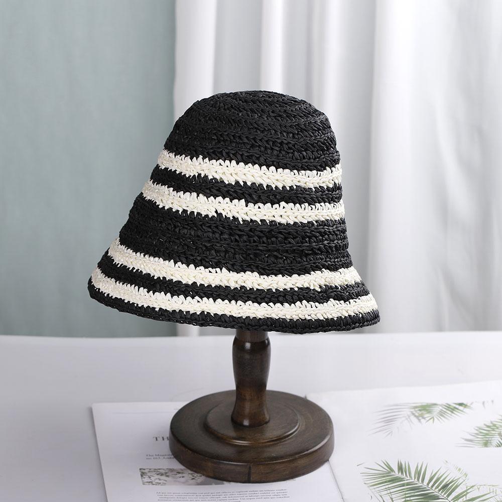 Women's Beach Hat Bucket Hat Women's Cap 2022 Balaclava Rafia Sun Hat Visor Hat Straw Hat Panama for Girls Women's Summer Hat