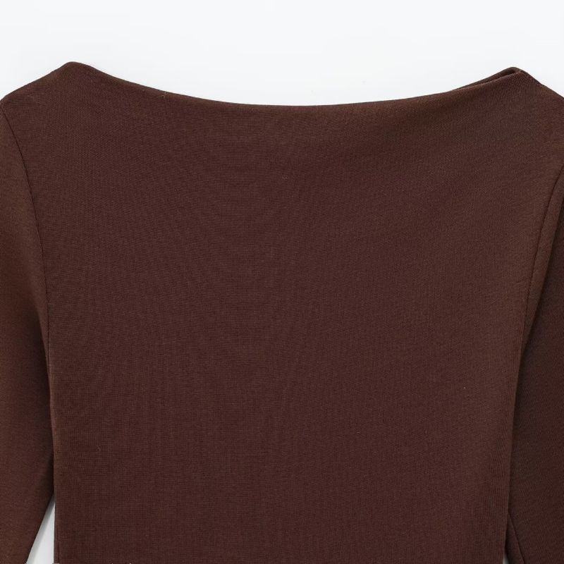 Kaslead New Arrival Women's Clothing Fashion Style Fashion Laminated Decoration Short Dress 0085308 700