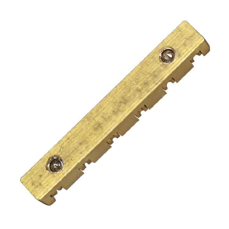 Adjustable Brass Guitar Nut 6 String Electric Guitar Replacement with Key and Base Plate for Enhanced Tuning Stability