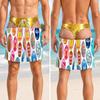 Hawaii Floral Plant Print Men Funny Swim Trunks 3D Print Fun Fake Buttock Skin Pattern Design Summer Beach Party Short Viral