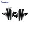 For TOYOTA COROLLA -2024 Car Window Door Column B C Pillar Post Trim Cover Gloss Black PC Sticker Carbon Pattern Accessories