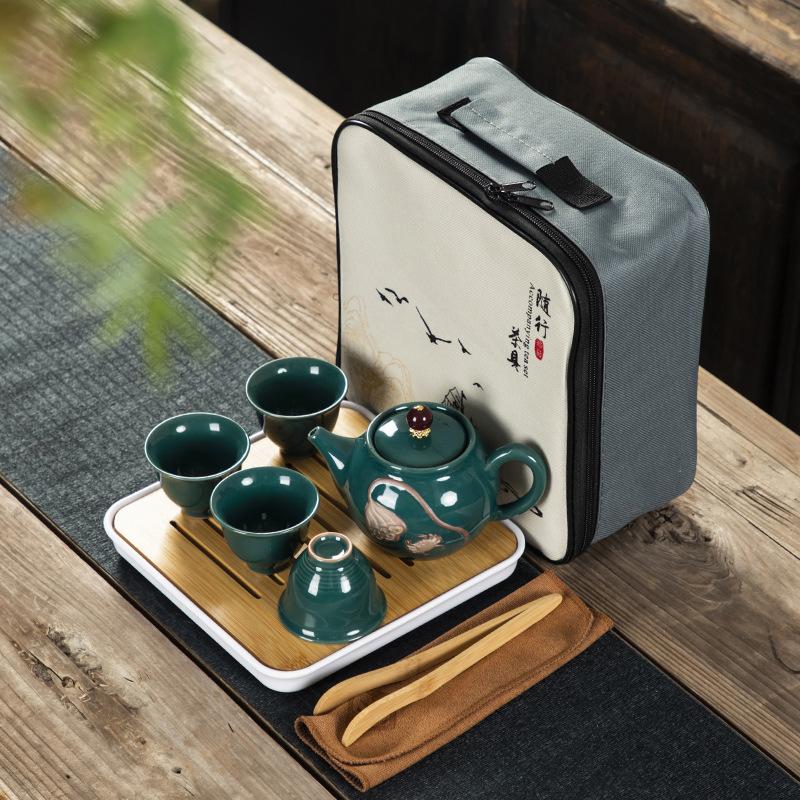 Firemní dárkový tisk kreativní cestovní čajová souprava keramická souprava praktické otevření společnosti levné dárky pro zákazníky